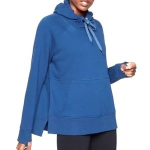 Athleta Cozy Karma Side Slit Scuba Neck Hoodie Size XS